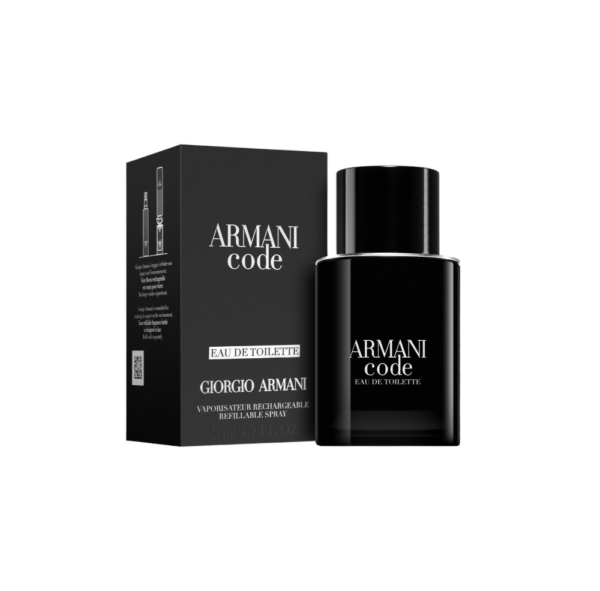Armani Code Profumo Uomo - Eau de Toilette Refillable Spray - immagine 2