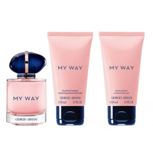 Armani Cofanetto My Way Eau De Parfum 50ml con Latte Corpo 50ml e Gel Doccia 50ml - immagine 2