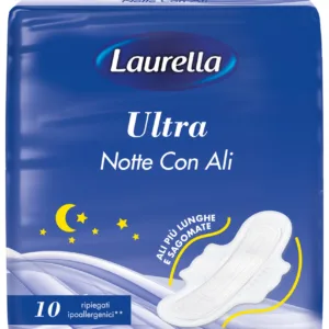 laurella ultra notte con ali ripiegati 10 pz assorbenti