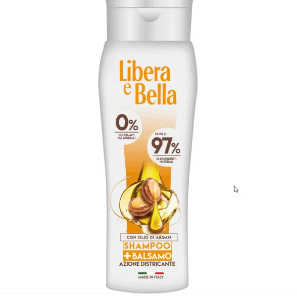 Libera e Bella Shampoo e Balsamo 2 in 1 Olio di Argan 300ml