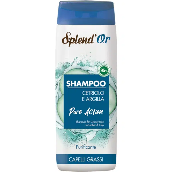 SPLENDOR SHAMPOO CETRIOLO e ARGILLA PURIFICANTE CAPELLI GRASSI 300 ML